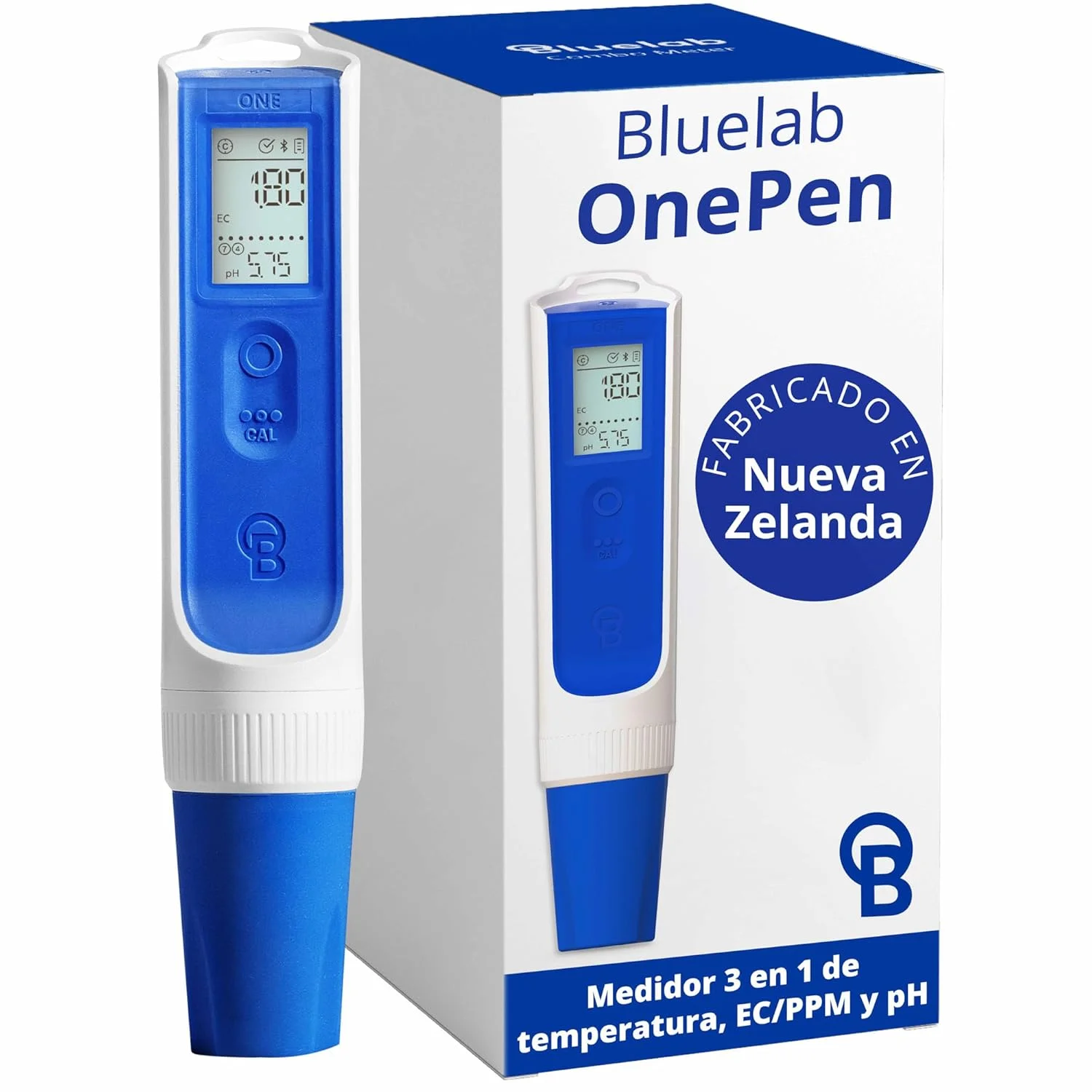 Bluelab OnePen medidor pH EC temperatura 3 en 1 para nutrientes hidropónicos caseros con Bluetooth