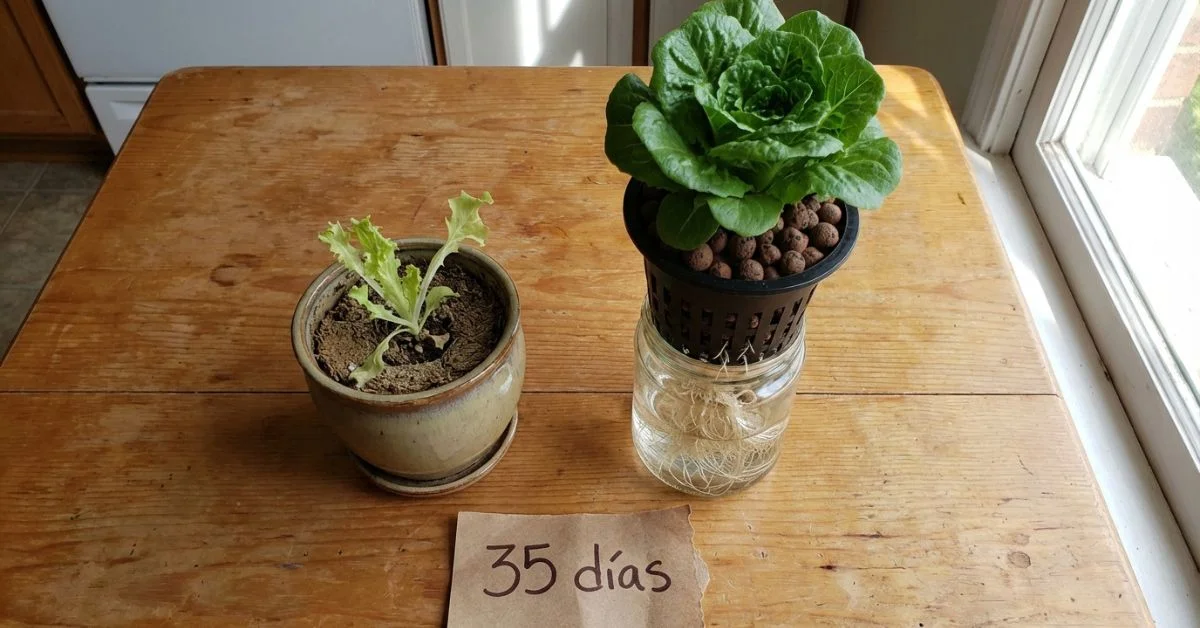 Hidroponía casera vs tierra: diferencia en desarrollo a los 30 días hidroponía casera comparada con cultivo en tierra: diferencia en desarrollo radicular y aéreo a los 30 días
