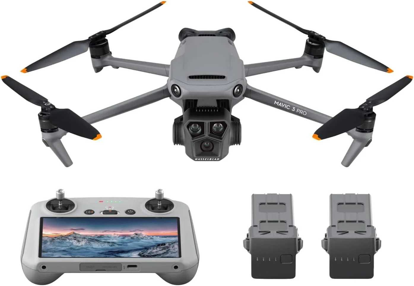 DJI Pack Mavic 3 Pro Vuela Más con RC control remoto con pantalla — dron de scouting y mapeo para agricultura de precisión