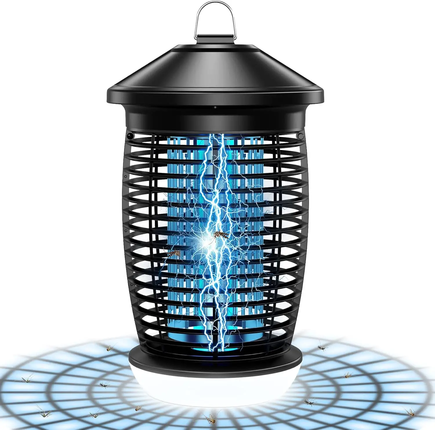 PALONE lámpara UV antimosquitos eléctrica 4500V 20W para control de insectos voladores en interior