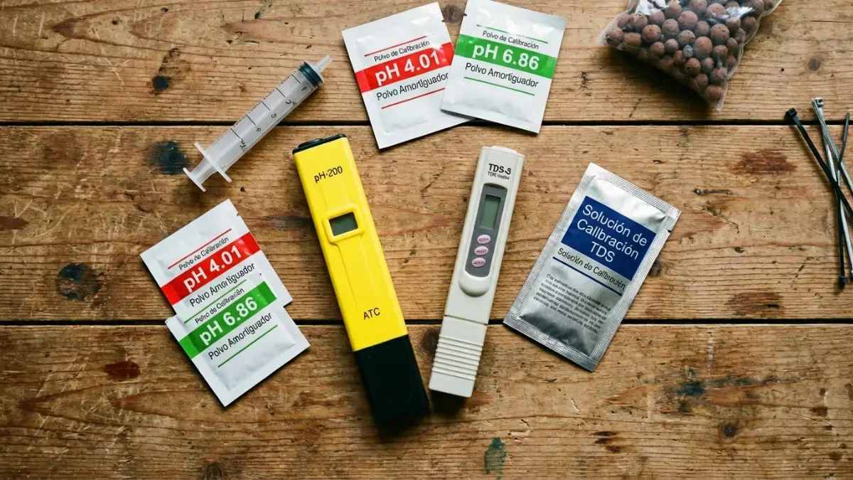 Kit medidor pH y TDS amarillo económico para hidroponía