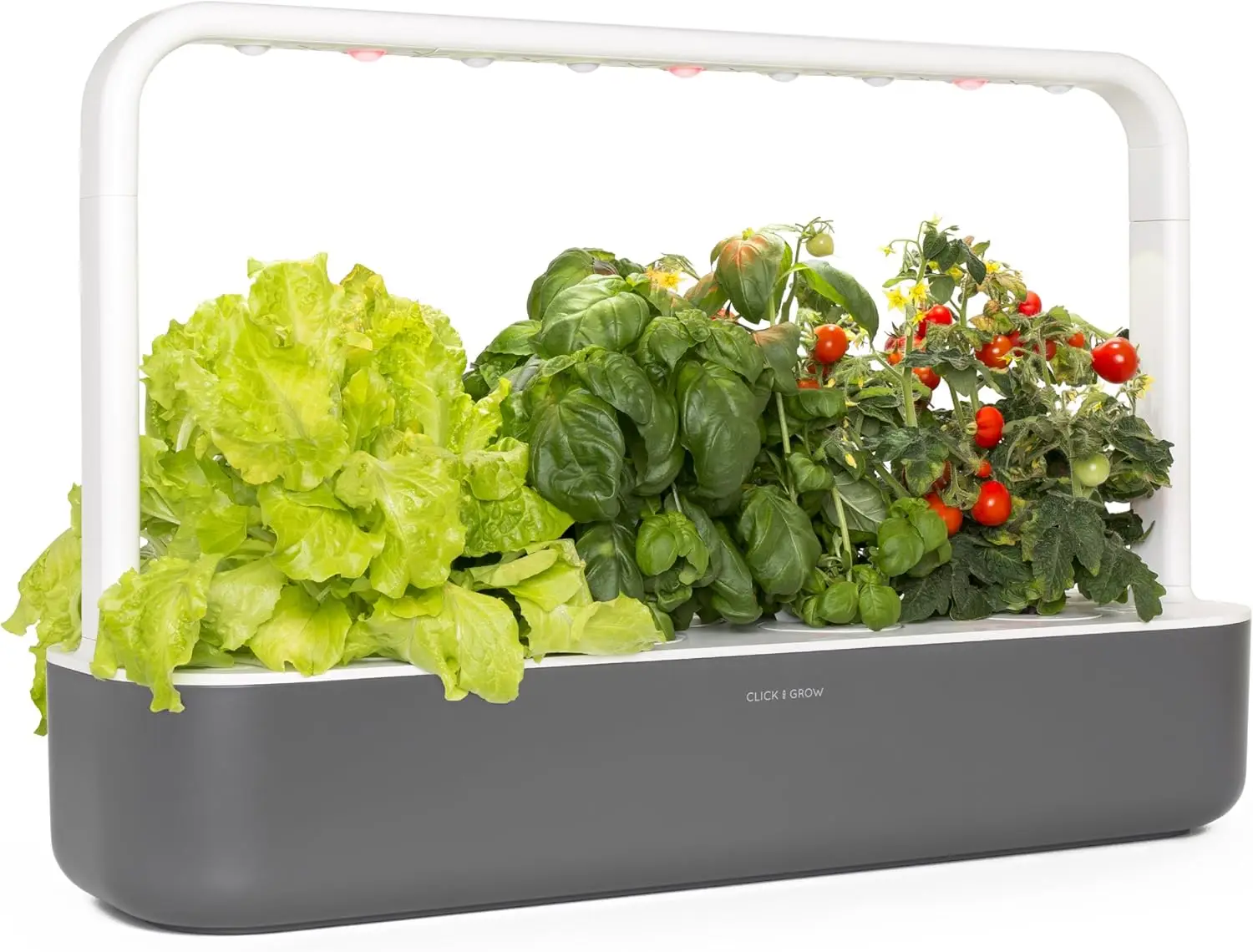 Click & Grow Smart Garden 9 huerto inteligente interior 9 cápsulas LED riego automático lechugas