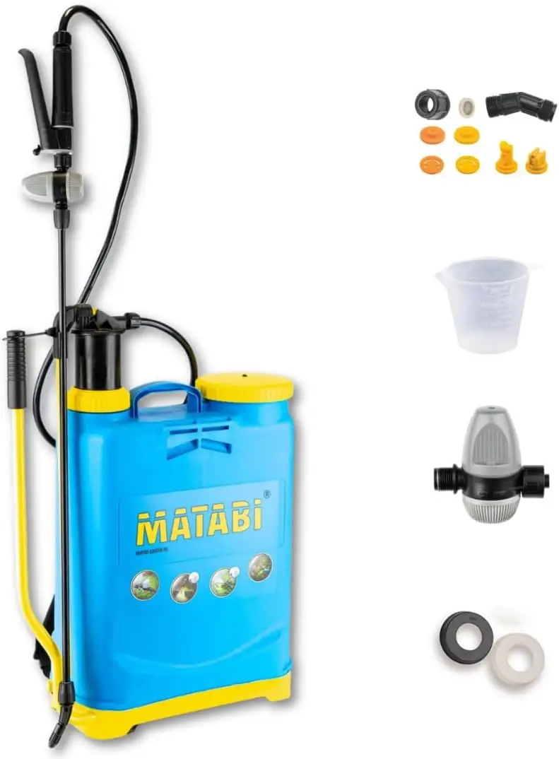 Matabi pulverizador sulfatadora 16 litros mochila presión manual profesional aplicación foliar indoor