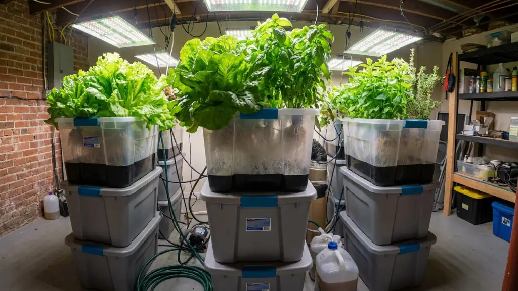 Crecimiento explosivo y vigoroso de plantas cultivadas en un sistema aeropónico casero gracias a la máxima oxigenación