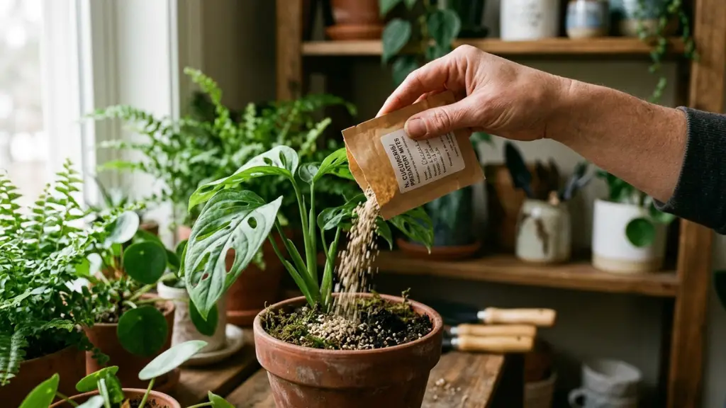 Liberación de ácaros depredadores en sustrato de armario de cultivo indoor para control biológico