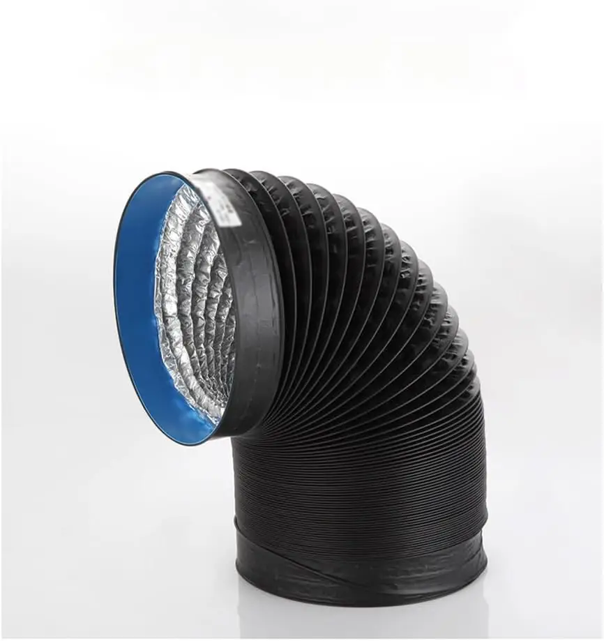 Tubo ventilación aluminio PVC 160mm manguera flexible conducto cultivo indoor extractor