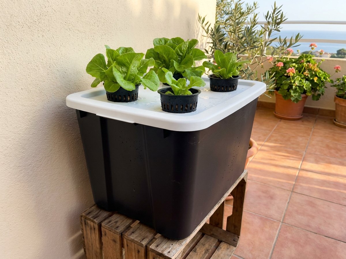 Lechugas cultivadas con el método Kratky